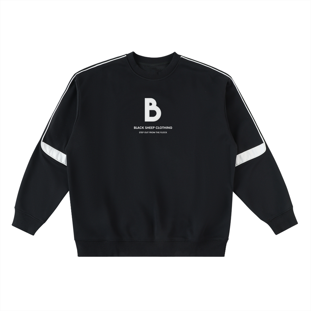The Signature Oversized Crewneck Taped Sweatshirt
