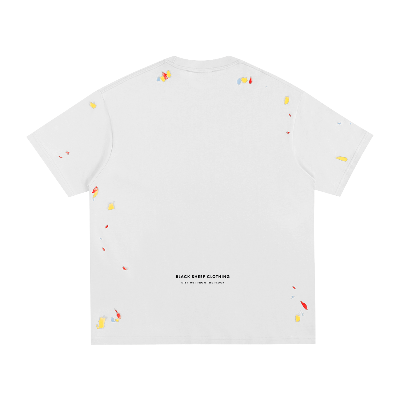 The Signature Paint Splatter T-Shirt in White