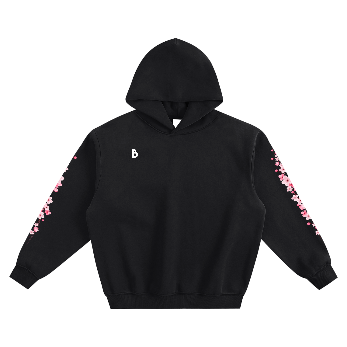 The Sakura Fleeced Boxy Hoodie