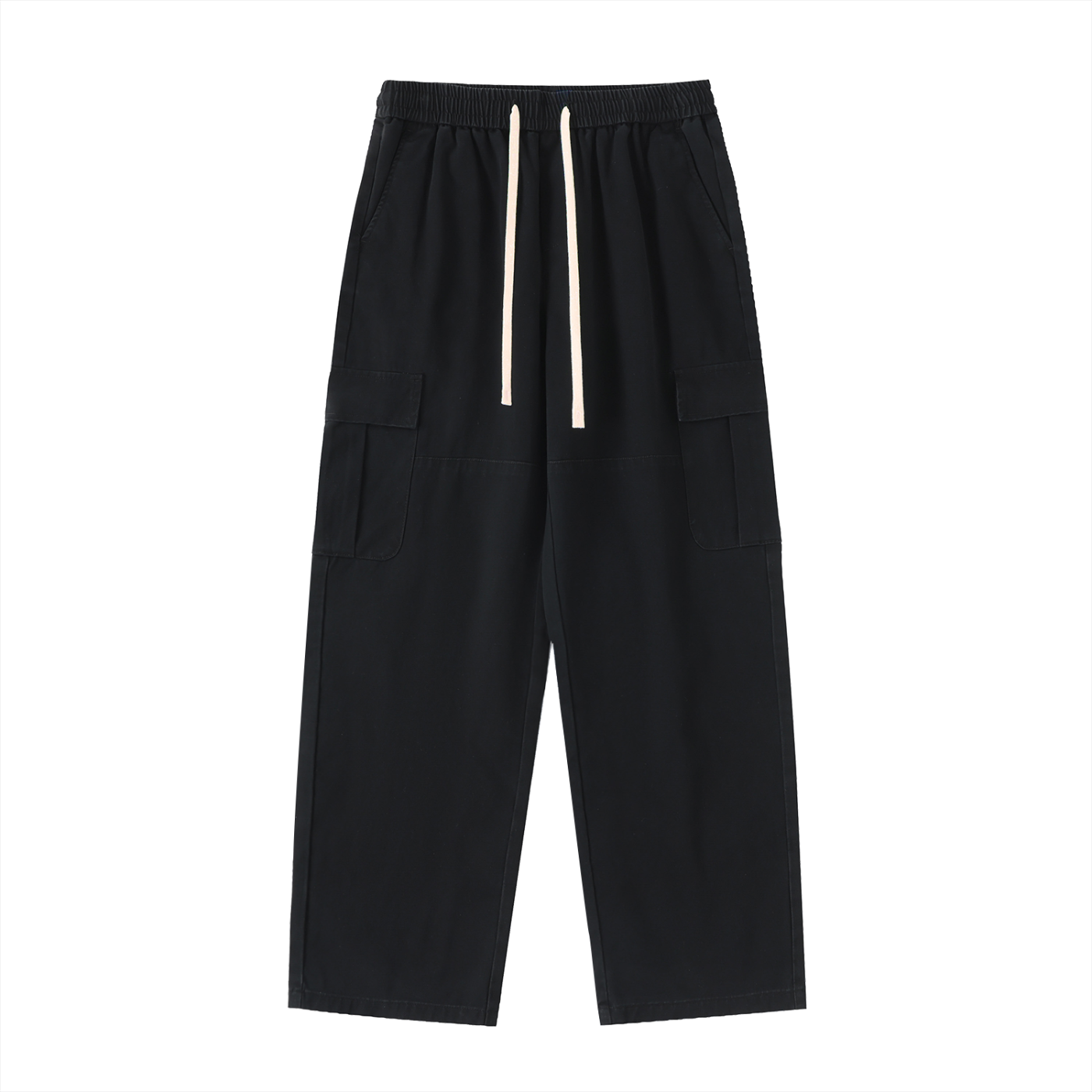 The Signature Drawstring Waist Straight-Leg Cargo Pants
