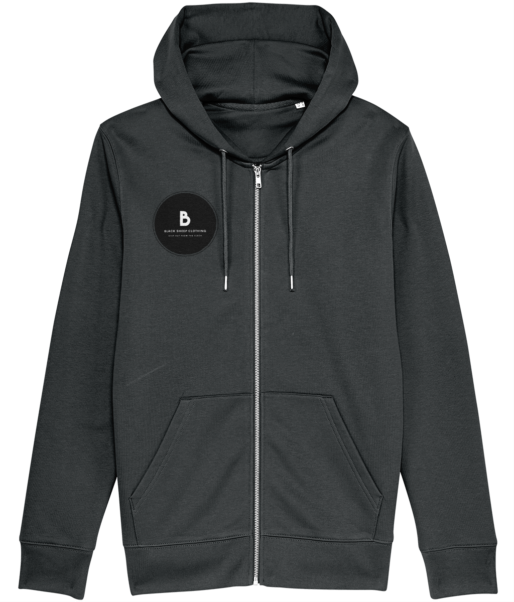 The Black out Logo Zip-Thru Hoodie Sweatshirt