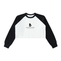 The BSC Raw-Hem Colour-Block Raglan Crop Sweatshirt