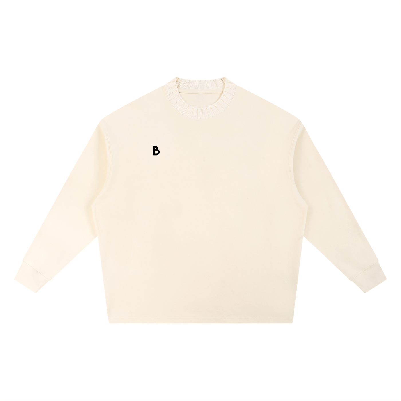 The Essential Knitted Round Neck Oversize Sweatshirt