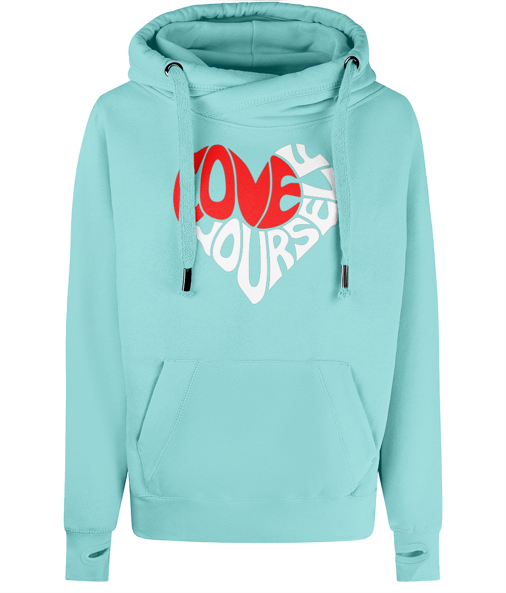 The BSC Adore Cross Neck Hoodie