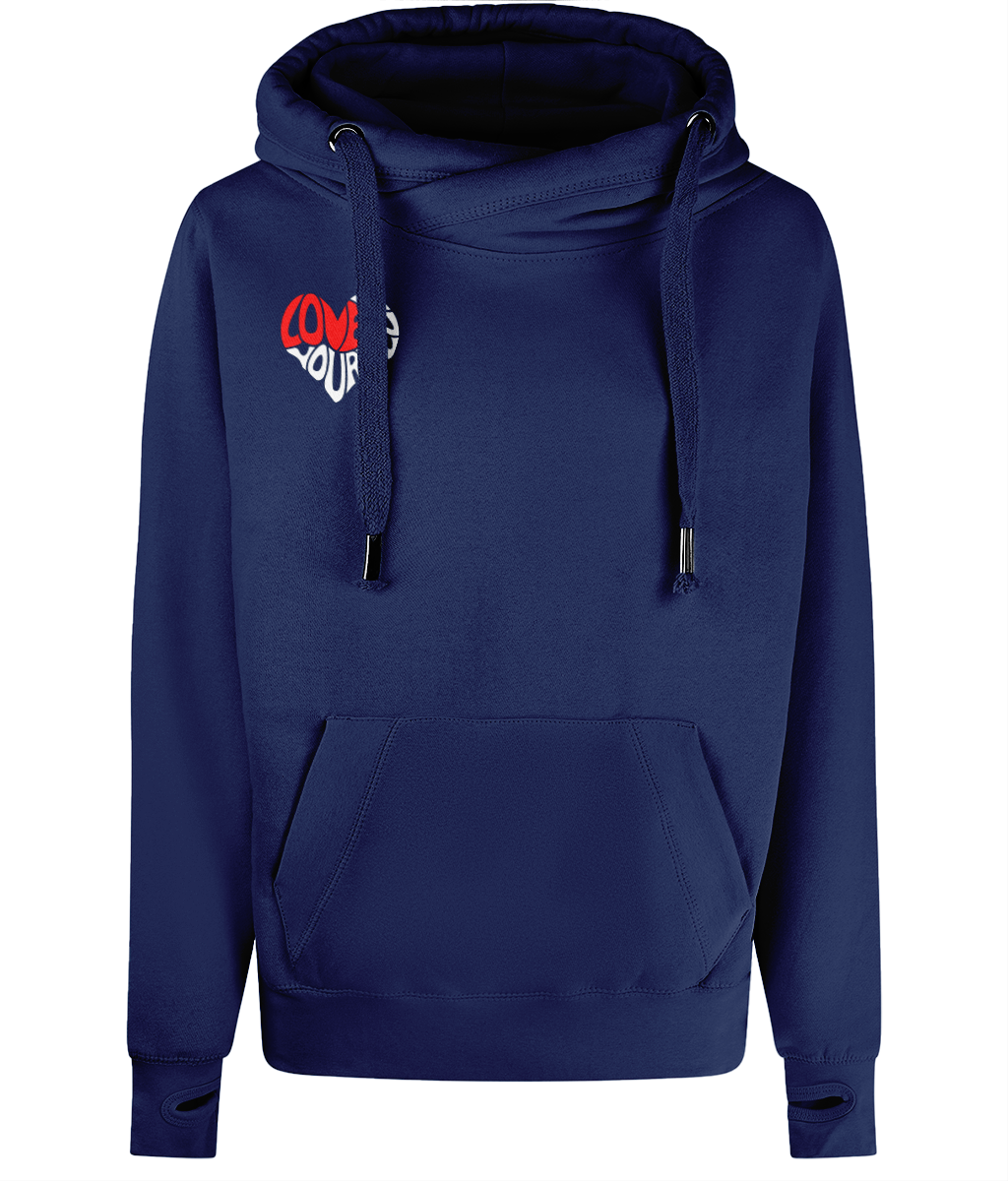 The BSC Adore Cross Neck Hoodie