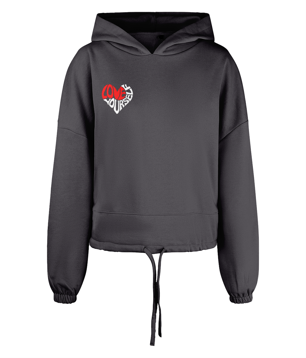 Women's Cropped Oversized Adore Hoodie