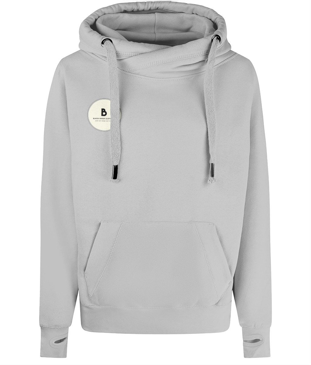 The Original Cream Logo Cross Neck Hoodie