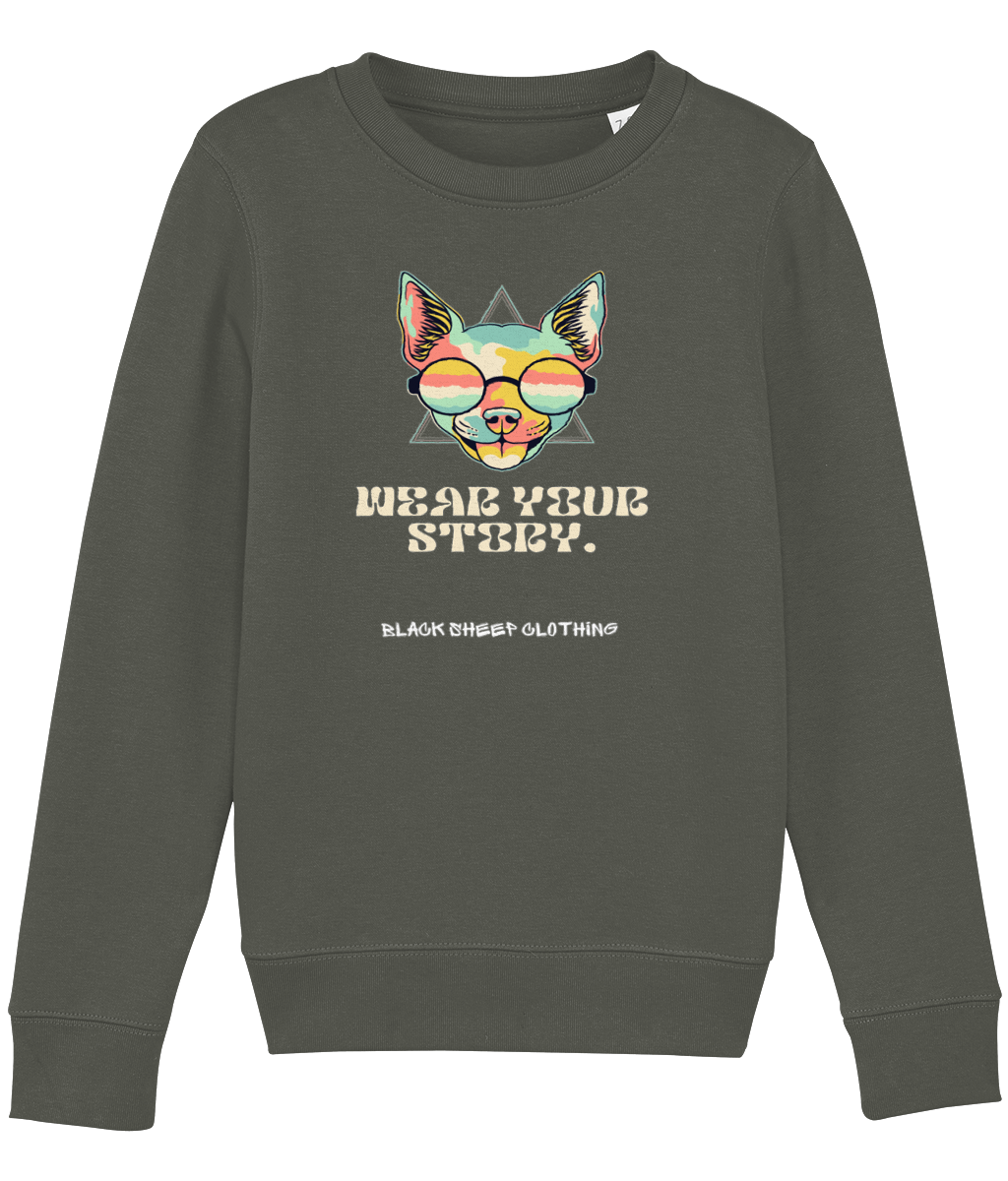 The BSC Kool Katz Kids Crew Neck Sweatshirt