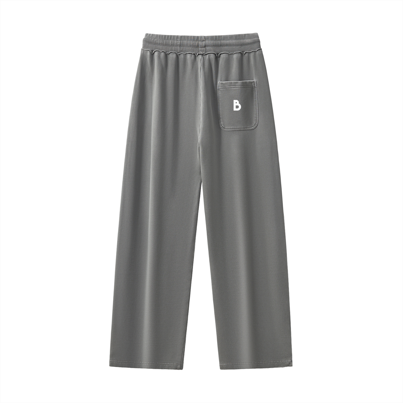 The Signature Raw-Seam Enzyme Washed Sweatpants in Grey