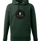 The Black out Logo Hoodie Black