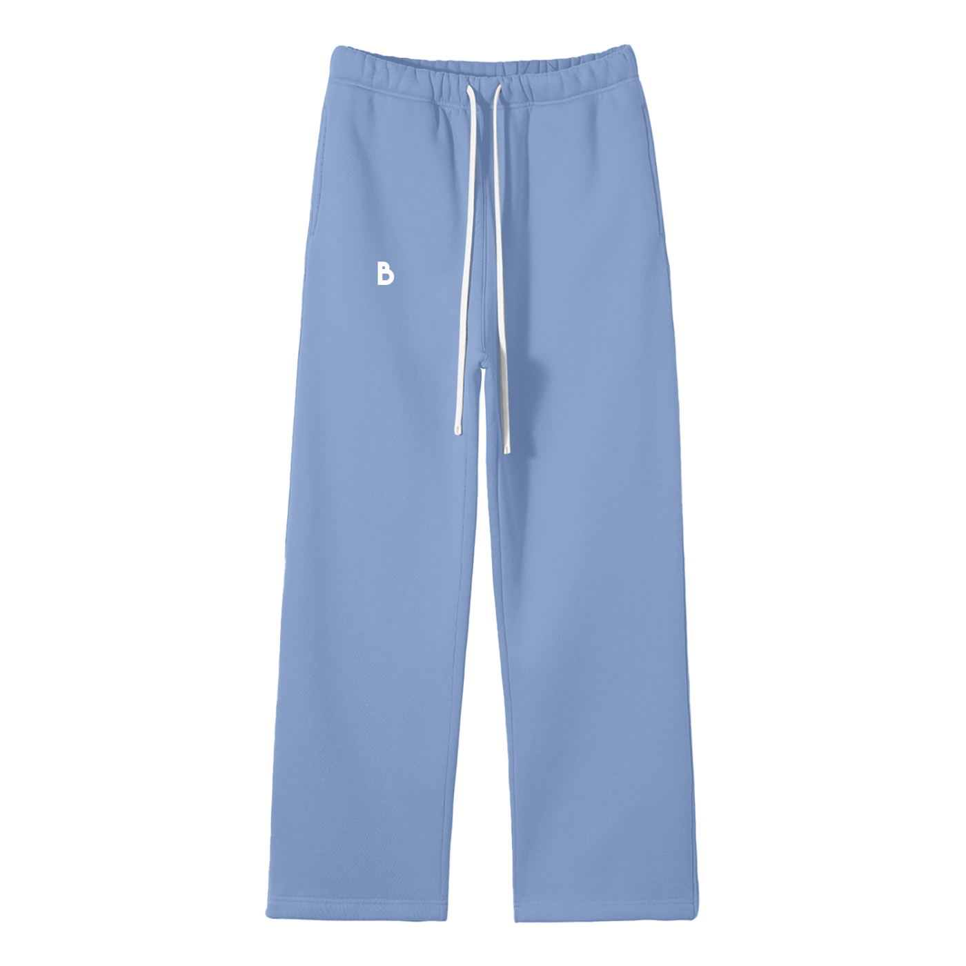 The Signature Fleece Straight Leg Pants in Baby Blue
