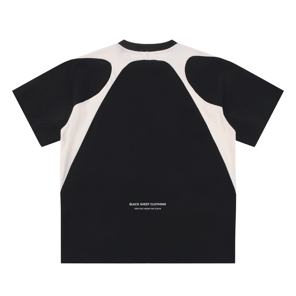 The Signature Contrast Panel Cotton T-Shirt