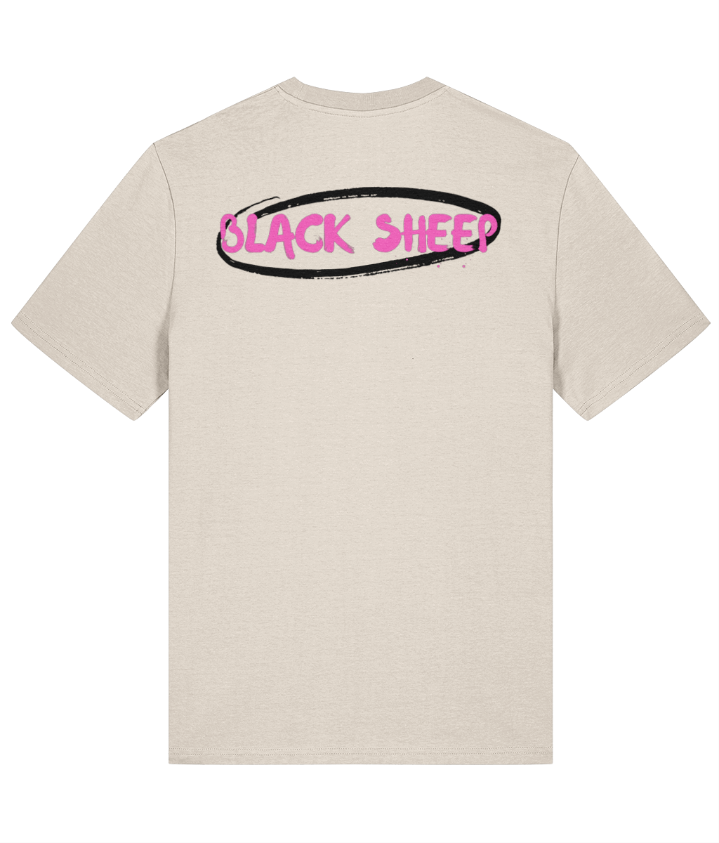 The BSC Pink Waterfall logo Tee (Back Print)