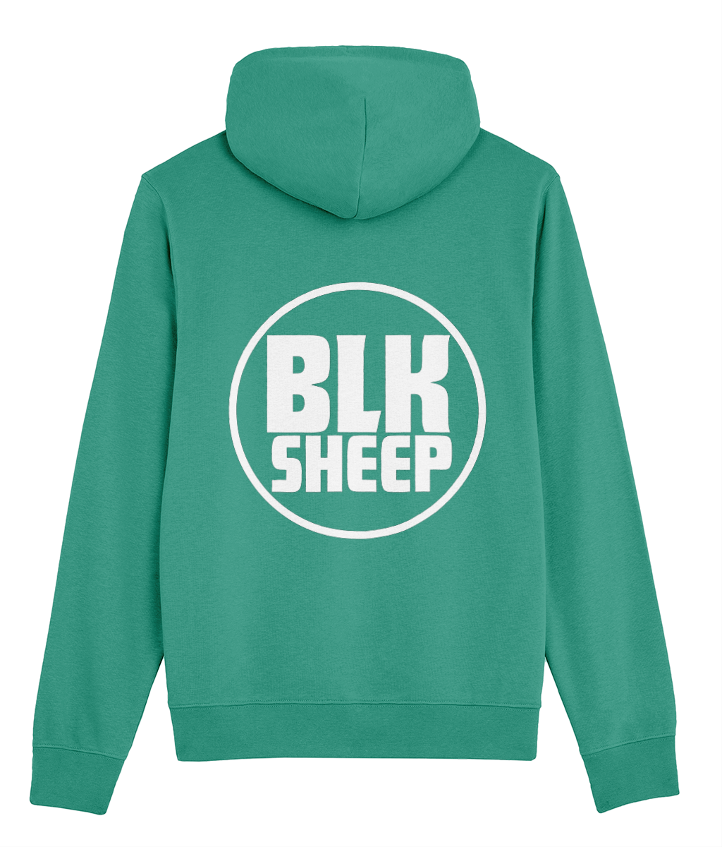 The BLK SHEEP White Logo Hoodie