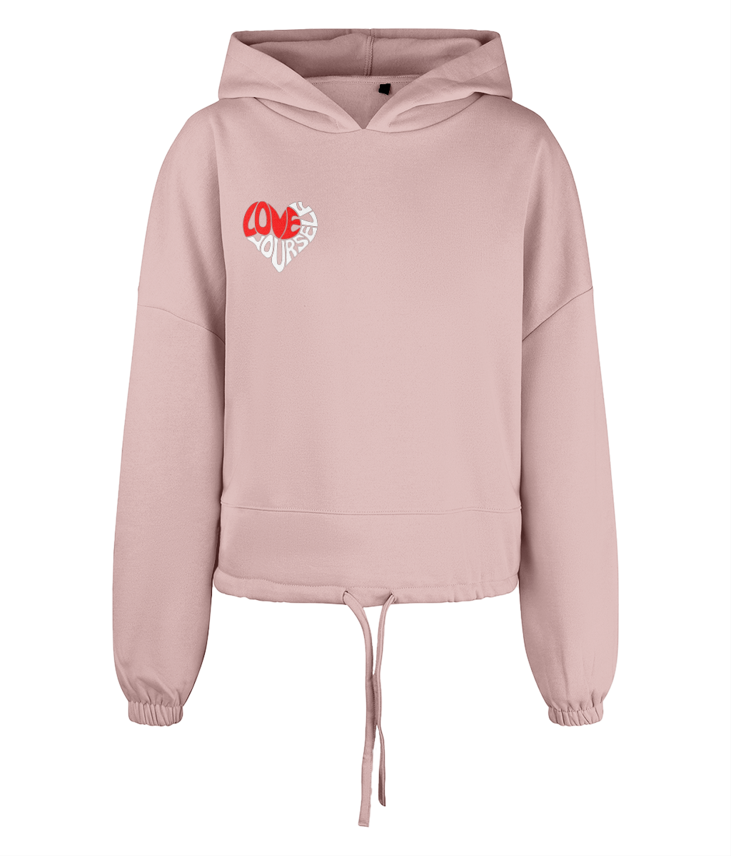 Women's Cropped Oversized Adore Hoodie