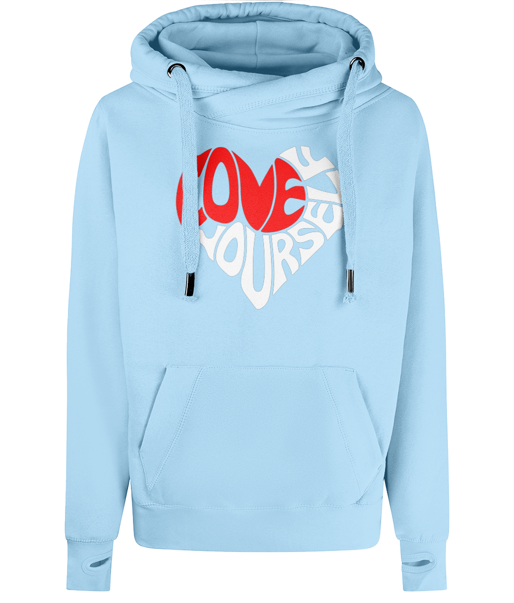 The BSC Adore Cross Neck Hoodie